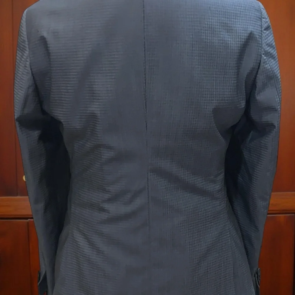 Armani Colllezioni Vintage Gray Virgin Wool Jacket 40R